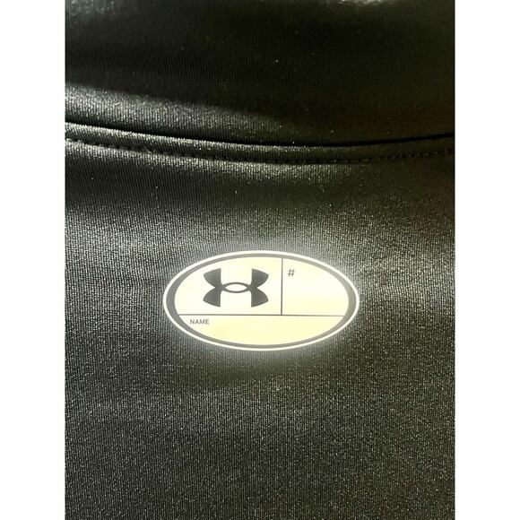 UNDER ARMOUR ColdGear Black Long Sleeve Mock Neck Compression Shirt Top Base YXL - Picture 5 of 6